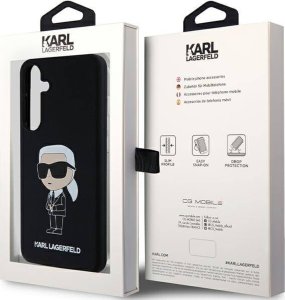 Karl Lagerfeld Etui Karl Lagerfeld KLHCS24MSNIKBCK Samsung Galaxy S24+ Plus hardcase Silicone Ikonik czarny/black 20