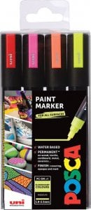 Posca POSCA Marker UNI  PC-5M 4er Set Neon 1