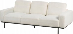 Beliani Sofa 3-osobowa boucle biała SOVIK 5
