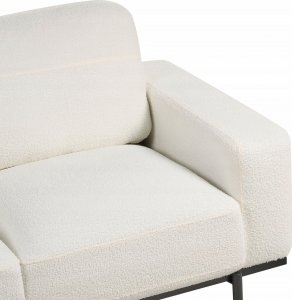 Beliani Sofa 3-osobowa boucle biała SOVIK 7