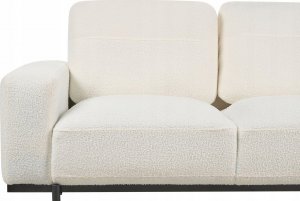 Beliani Sofa 3-osobowa boucle biała SOVIK 8