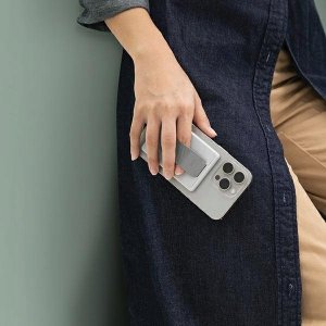 Uniq UNIQ Heldro ID magnetyczny portfel z podpórką i opaską różowy/blush pink 8