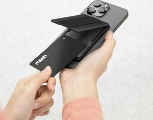 Uniq UNIQ Heldro ID magnetyczny portfel z podpórką i opaską różowy/blush pink 9