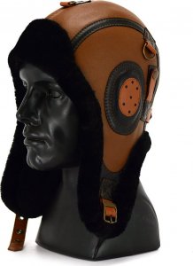 Podhale Regionals Czapka skórzana pilotka LOTNIK - ZIMA 55-56 cm (M) 2