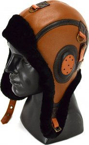 Podhale Regionals Czapka skórzana pilotka LOTNIK - ZIMA 55-56 cm (M) 9