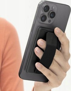 Uniq UNIQ Heldro ID magnetyczny portfel z podpórką i opaską czarny/midnight black 3