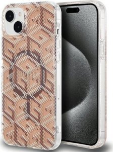 Guess GUESS GUHMP15MHGCUSTGW IPHONE 15 PLUS / 14 PLUS 6.7" BRĄZOWY/BROWN HARDCASE IML GCUBE MAGSAFE standard 1