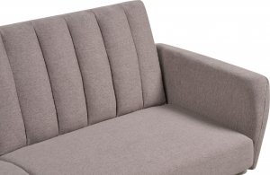 Beliani Sofa rozkładana jasnobrązowa VIMMERBY 9