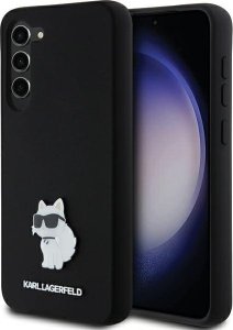 Karl Lagerfeld Etui Karl Lagerfeld KLHCS23MSMHCNPK Samsung Galaxy S23+ Plus hardcase Silicone Choupette Metal Pin czarny/black 1