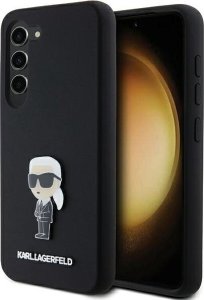 Karl Lagerfeld Etui Karl Lagerfeld KLHCS23MSMHKNPK Samsung Galaxy S23+ Plus Silicone Ikonik Metal Pin czarny/black 1