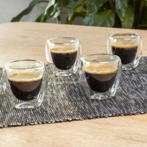 HI Szklanki o podwójnych ściankach do espresso, 4 szt., 80 ml Lumarko! 1