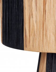 Lampa stołowa Beliani Lampa stołowa z czarnym WELMEL 12