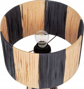 Lampa stołowa Beliani Lampa stołowa z czarnym WELMEL 5