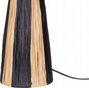 Lampa stołowa Beliani Lampa stołowa z czarnym WELMEL 7