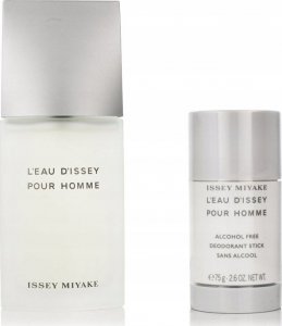 Issey Miyake L'Eau d'Issey Pour Homme zestaw EDT spray 75ml + dezodorant sztyft 75g 4