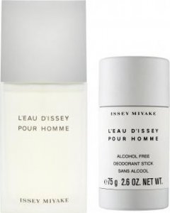 Issey Miyake L'Eau d'Issey Pour Homme zestaw EDT spray 75ml + dezodorant sztyft 75g 5