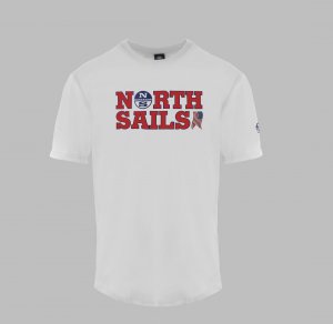 NORTH SAILS Koszulka T-shirt marki North Sails model 9024110 kolor Biały. Odzież męska. Sezon: Wiosna/Lato 2XL 1