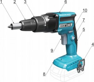 Dedra WKRÄTARKA AKUM. DO PÅYT GIPSOWYCH 1/4'' HEX 18V 0*AH SAS+ALL 2