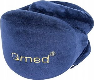 QMED Profilowana poduszka podróżna TRAVELING niebieska 2