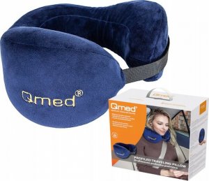 QMED Profilowana poduszka podróżna TRAVELING niebieska 5