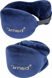 QMED Profilowana poduszka podróżna TRAVELING niebieska 9