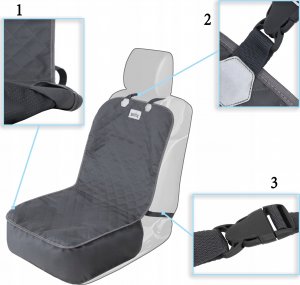 DOGGY Pokrowiec Liberty grafitowy 6