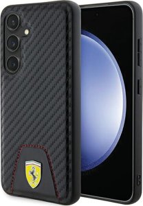 Ferrari Ferrari Carbon Stitched Bottom - Etui Samsung Galaxy S24 (czarny) 1