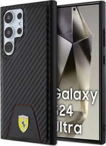 Ferrari Ferrari Carbon Stitched Bottom - Etui Samsung Galaxy S24 Ultra (czarny) 1