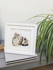 Ramka Deknudt Deknudt S65KK1 white 13x13 Wood double Passepartout 2