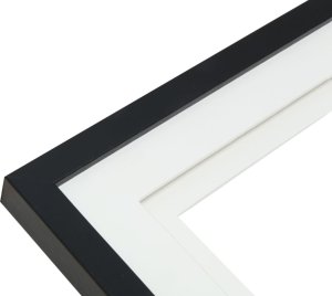 Ramka Deknudt Deknudt S65KK2 black 6x10x15 Wood Gallery double Passepartout 2