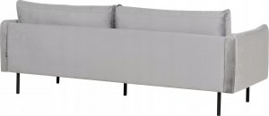 Beliani Sofa welurowa 3-osobowa szara VINTERBRO 5