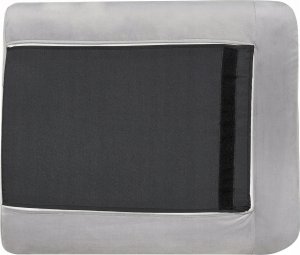 Beliani Sofa welurowa 3-osobowa szara VINTERBRO 6