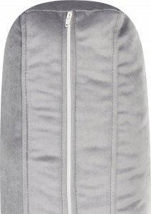 Beliani Sofa welurowa 3-osobowa szara VINTERBRO 10