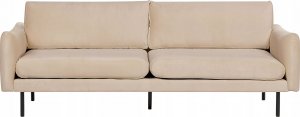 Beliani Sofa 3-osobowa welurowa beżowa VINTERBRO Lumarko! 1