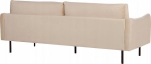 Beliani Sofa 3-osobowa welurowa beżowa VINTERBRO 5