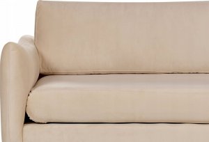 Beliani Sofa 3-osobowa welurowa beżowa VINTERBRO 6