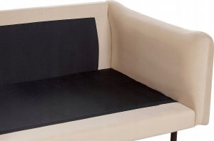 Beliani Sofa 3-osobowa welurowa beżowa VINTERBRO 8