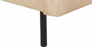 Beliani Sofa 3-osobowa welurowa beżowa VINTERBRO 10