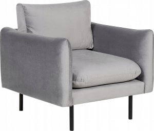 Beliani Zestaw wypoczynkowy z otomaną welurowy szary VINTERBRO 7