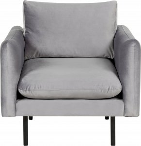 Beliani Zestaw wypoczynkowy z otomaną welurowy szary VINTERBRO 8