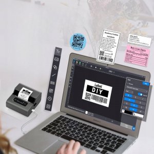 Drukarka etykiet Phomemo Phomemo Drukarka Termiczna Etykiet Bluetooth Ios Android Printmaster / M221 / Czarny 4