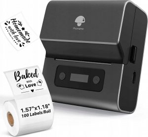 Drukarka etykiet Phomemo Phomemo Drukarka Termiczna Etykiet Bluetooth Ios Android Printmaster / M221 / Czarny 8