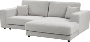 Beliani Narożnik 3-osobowy lewostronny jasnoszary LOFOTEN 3