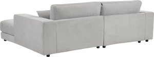 Beliani Narożnik 3-osobowy lewostronny jasnoszary LOFOTEN 4