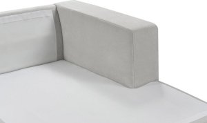 Beliani Narożnik 3-osobowy lewostronny jasnoszary LOFOTEN 7