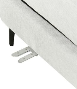 Beliani Narożnik prawostronny jasnoszary MALOY 9