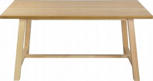 Beliani Stół do jadalni 160 x 90 cm jasne drewno BARNES 4