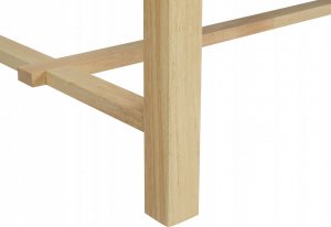 Beliani Stół do jadalni 160 x 90 cm jasne drewno BARNES 6