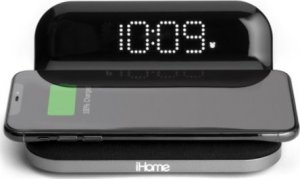 iHome Ładowarka Indukcyjna + Zegar Cyfrowy + Budzik Alarm + Ładowarka Usb / Ihome Iw18 1