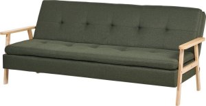 Beliani Sofa rozkładana zielona TJORN 4